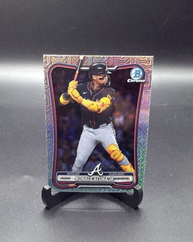 2025 Bowman - Ronald Acuña Jr. #21 Chrome Mojo Refractor Atlanta Braves