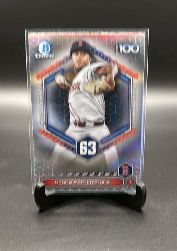 2026 Bowman Kyson Witherspoon Rookie Chrome Top 100 Insert Card Boston Red Sox