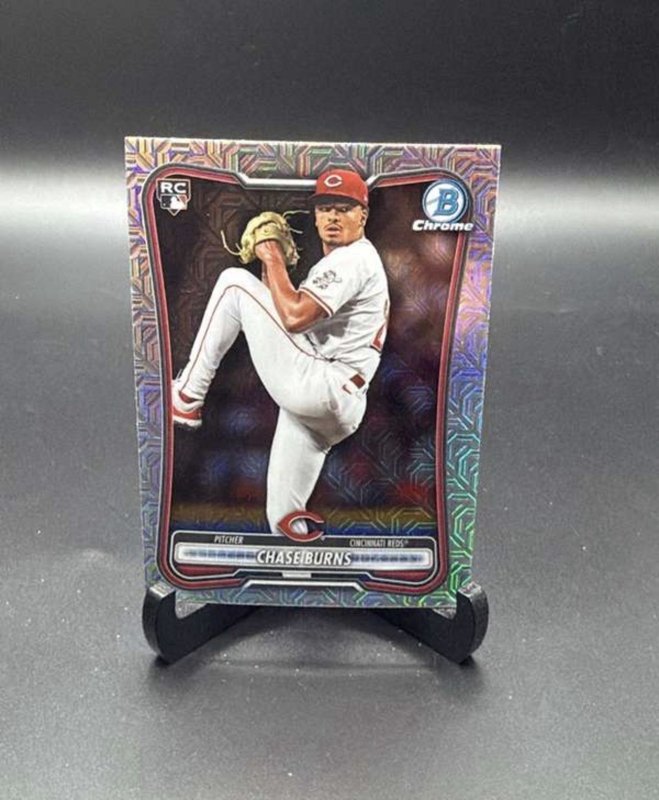 2026 Bowman Chrome Baseball Chase Burns (RC) #3 Mojo Refractor Reds