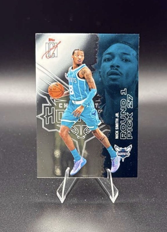 2025-26 Topps Signature Class #68 Nick Smith Jr Chrome Hornets