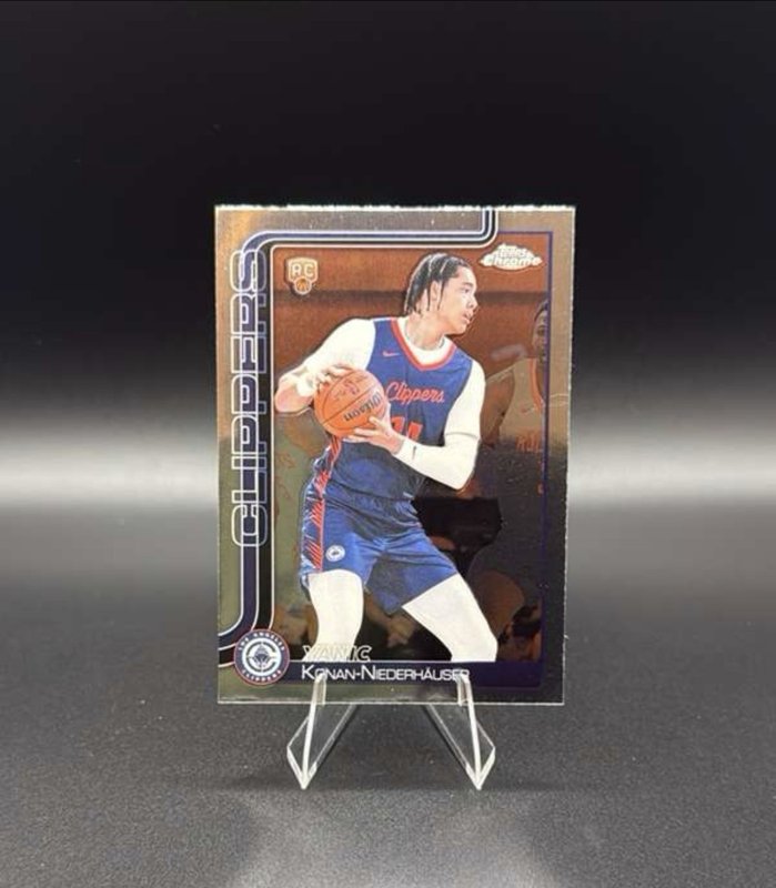 2025-26 Topps Chrome Basketball #280 Yanic Konan Niederhäuser RC - Clippers