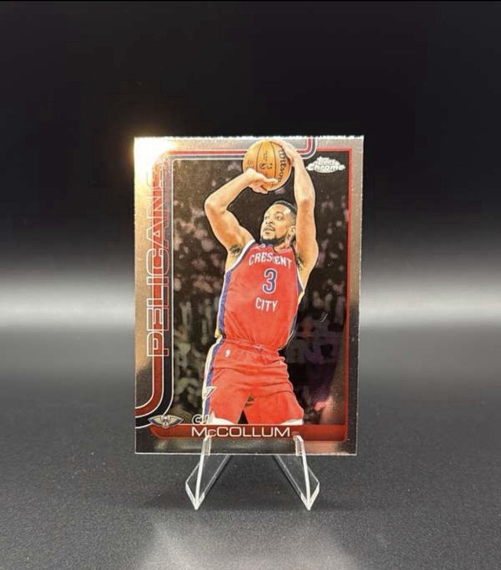 2025-26 Topps Chrome #136 CJ McCollum New Orleans Pelicans