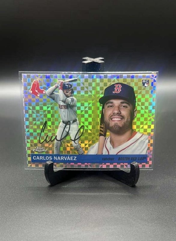 2025 Topps Chrome Platinum Anniversary - Carlos Narvaez X Refractor Red Sox (RC)