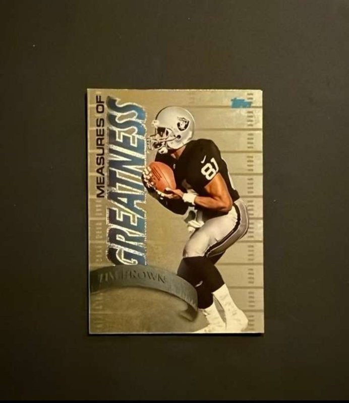 1998 Topps Tim Brown Measures of Greatness #MG4 Raiders