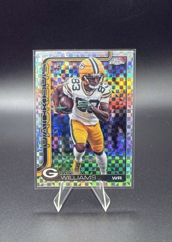 2025 Topps Chrome Savion Williams X-FRACTOR ROOKIE #340 Green Bay Packers RC SP