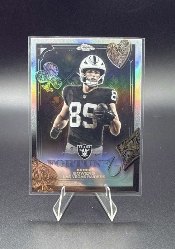 2025 Topps Chrome - Fortune 15 Brock Bowers #F15-8 Refractor