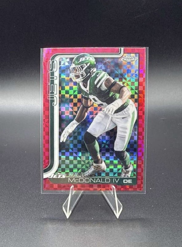 2025 Topps Chrome #241 Will McDonald IV Hot Pink X-Fractor