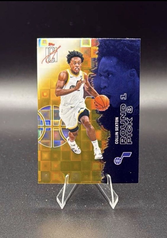 2025-26 Topps Signature Class Collin Sexton RC Yellow Pandora #85 Utah Jazz