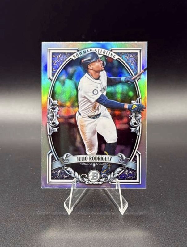 2026 Bowman Baseball #BST-3 Julio Rodriguez Sterling Refractor Mariners