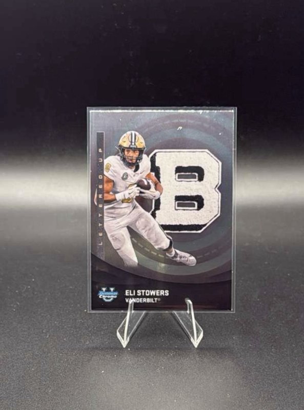 2025 Bowman University Chrome - Lettered Up! Eli Stowers #LU-6 (RC)