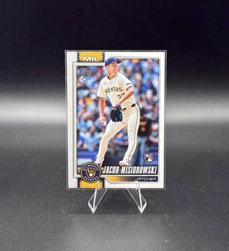 2026 Topps Series 1 #10 Jacob Misiorowski Milwaukee Brewers RC