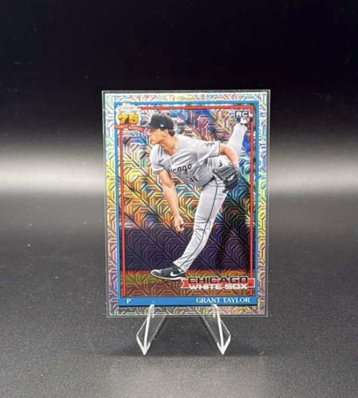 Grant Taylor 2026 Topps Series 1 Chrome RC Silver Pack Mojo Refractor White Sox