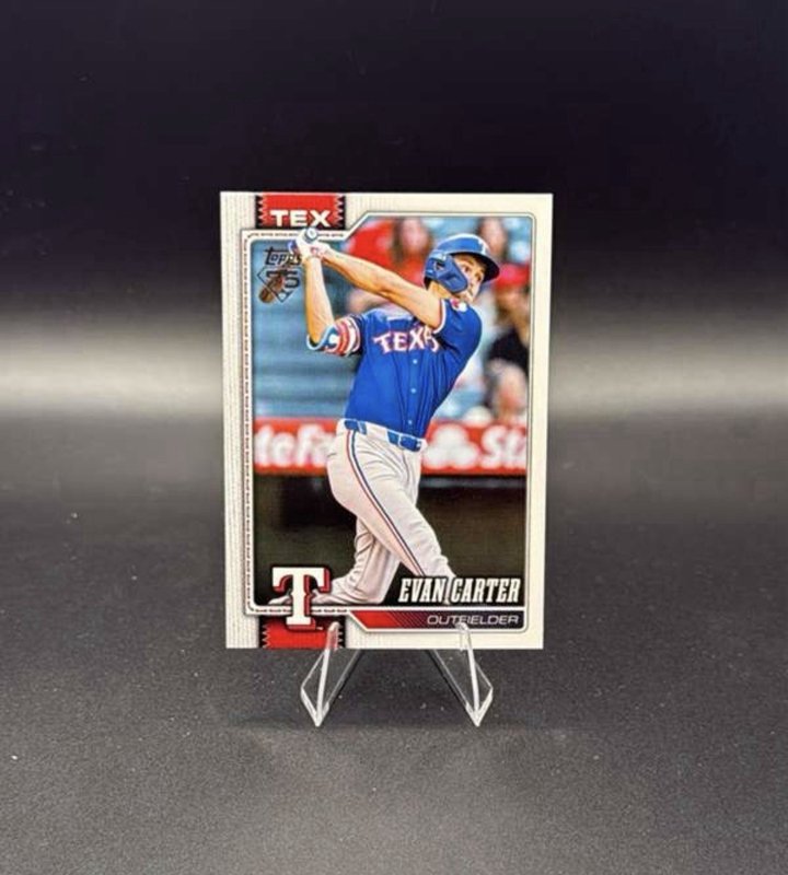 2026 Topps Series 1 Baseball - Evan Carter #110 - Texas Rangers