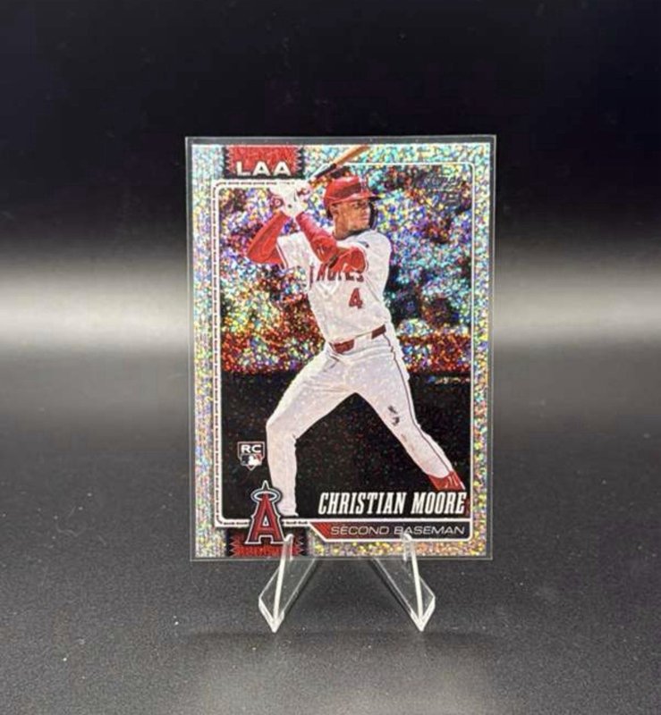 2026 Topps Series 1 - Christian Moore #147 Confetti Foil  Angels