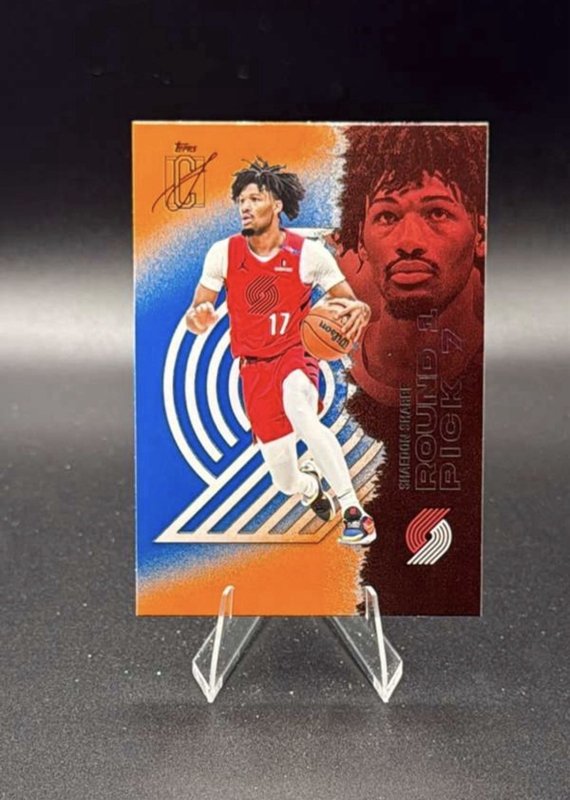 2026 TOPPS SIGNATURE CLASS SHAEDON SHARPE #25 Orange & Blue Trail Blazers