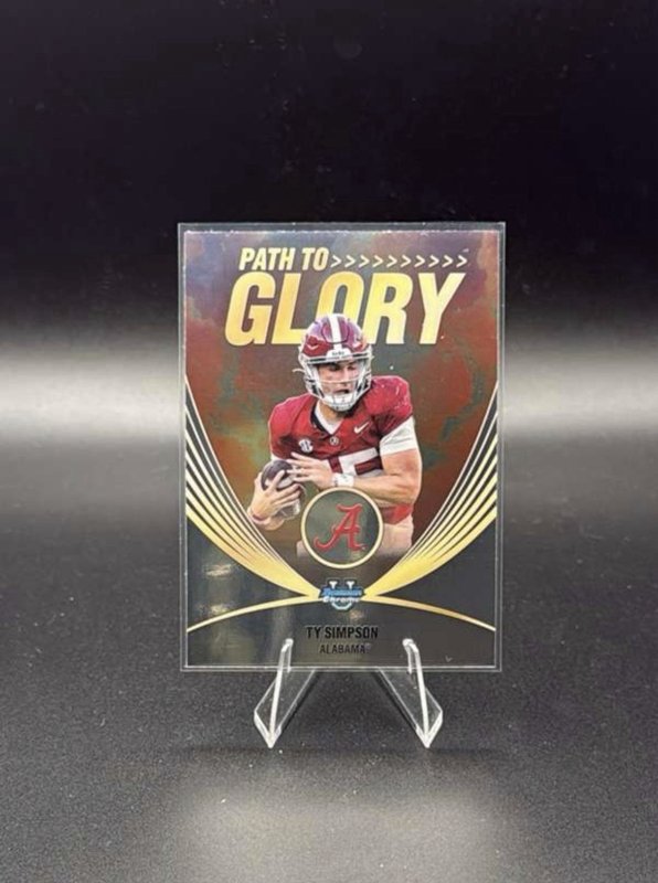 2025 Bowman University Chrome - Path to Glory Ty Simpson #PG-17 (RC)