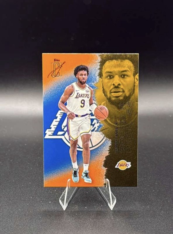 Topps 2026 Signature Class Round 2 Pick 55 Bronny James Jr. RC #1 Lakers