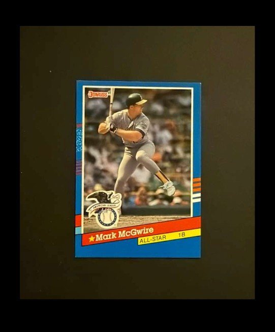 1991 Donruss - All-Stars Mark McGwire #56 Bottom Stripes are Red and White