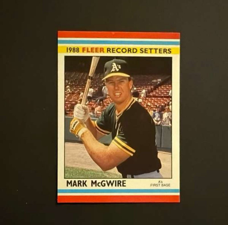 1988 Fleer Baseball Record Setters - Mark McGwire #25