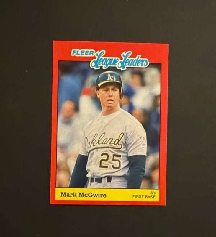1989 Fleer Baseball's League Leaders - Mark McGwire #27