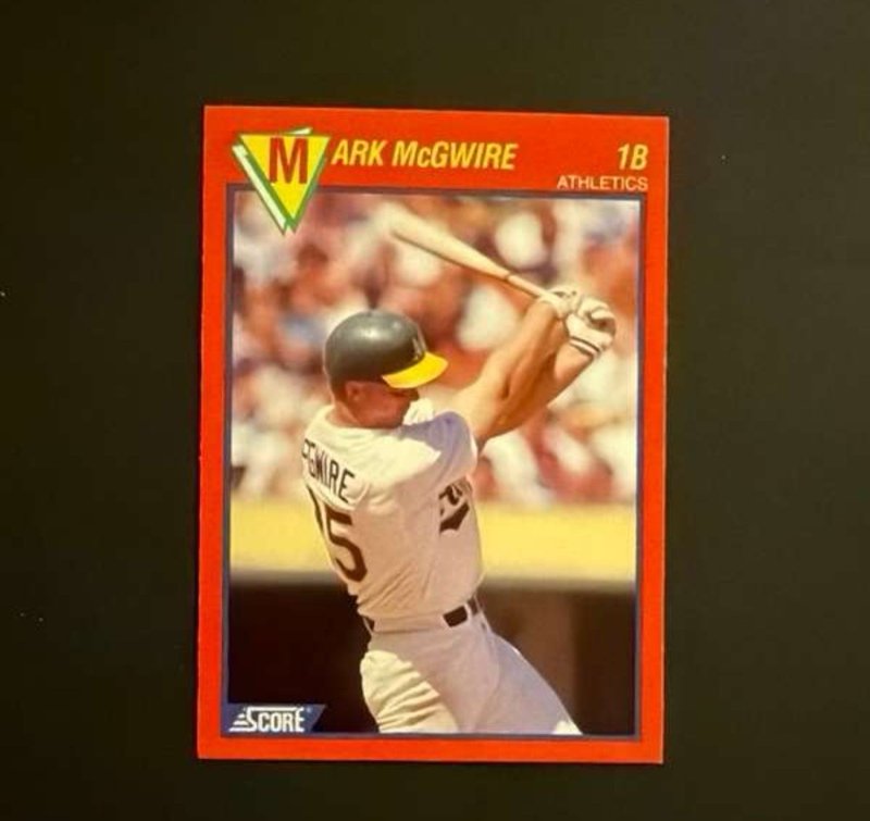 1989 Score 100 Hottest Players - Mark McGwire #25