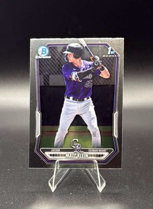 2026 Bowman Chrome Prospects Matt Klein #BCP-146 Colorado Rockies 1st Chrome
