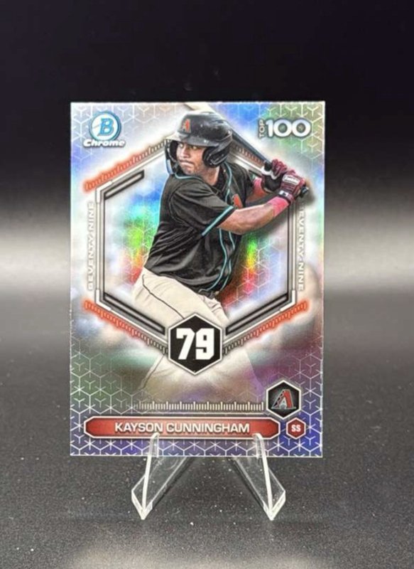 2026 Bowman Chrome Kayson Cunningham Top 100 #BTP-79 DIAMONDBACKS