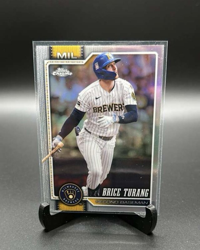 2026 Topps Chrome Brice Turang Refractor #4 Brewers