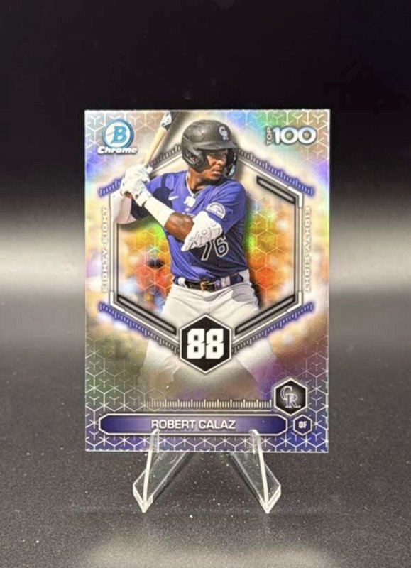 2026 Bowman Robert Calaz #BTP-88 Bowman Scouts Chrome Top 100 Rockies