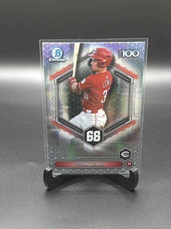 Tyson Lewis 2026 Bowman Chrome Baseball Top 100 BTP-68