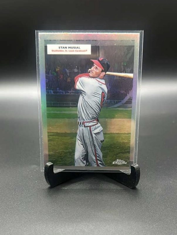 2025 Topps Chrome Platinum Anniversary '1955 Double Header' Stan Musial/A Pujlos