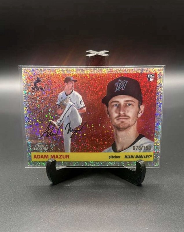 2025 Topps Chrome Platinum - Adam Mazur [Silver Speckle] 028/150 #310