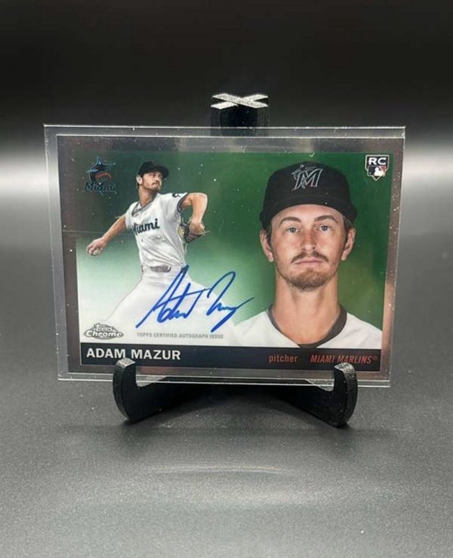 2025 Topps Chrome Platinum - Adam Mazur Auto RC Miami Marlins #CPA-AMA/AU