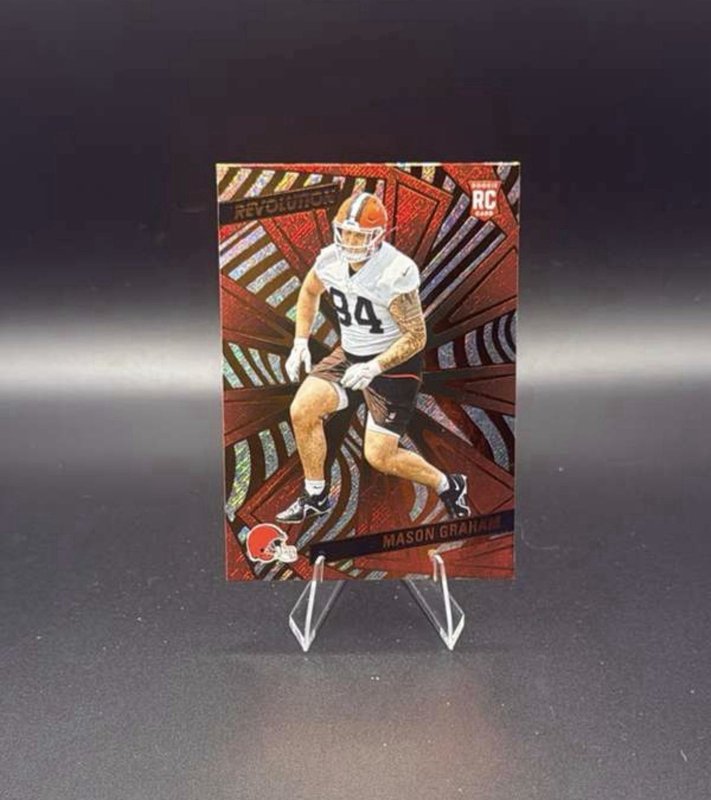 2025 Panini Revolution - Rookies Mason Graham #227 Red Storm (RC)