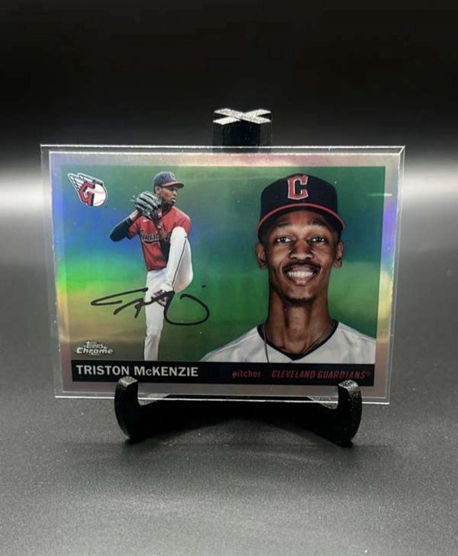 Triston McKenzie 2025 Topps Chrome Platinum #122 Refractor - Guardians