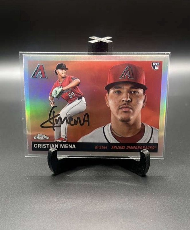 2025 Topps Chrome Platinum Cristian Mena RC Refractor Ari Diamondbacks