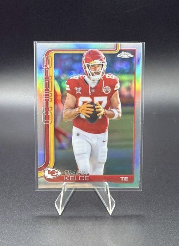 2025 Topps Chrome Travis Kelce Refractor #150 - Kansas City Chiefs