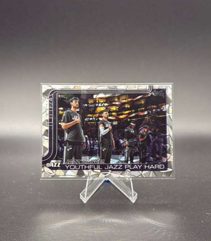 #290  Jazz Dance!: Youthful Jazz Play Hard 2025-26 Topps - Season Tip Off