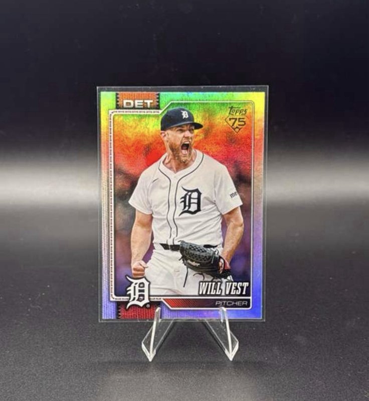 2026 Topps Series 1 Will Vest Rainbow Foil #121 Detroit Tigers