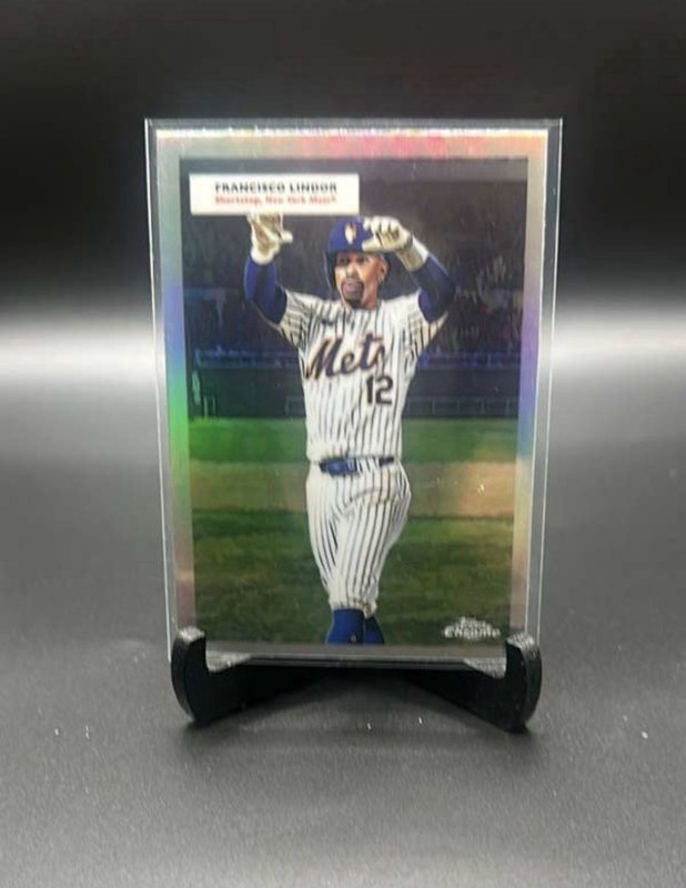 2025 Topps Chrome Platinum Anniversary Lindor/Piazza Double Header 55DH-5 Mets