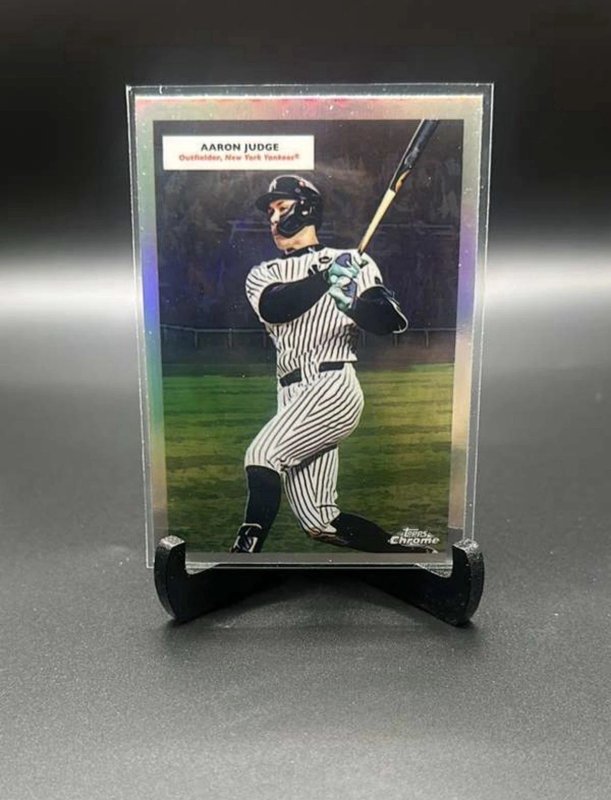 2025 Topps Chrome Platinum Double Headers Judge/Mantle Refractor #55DH-2 Yankees