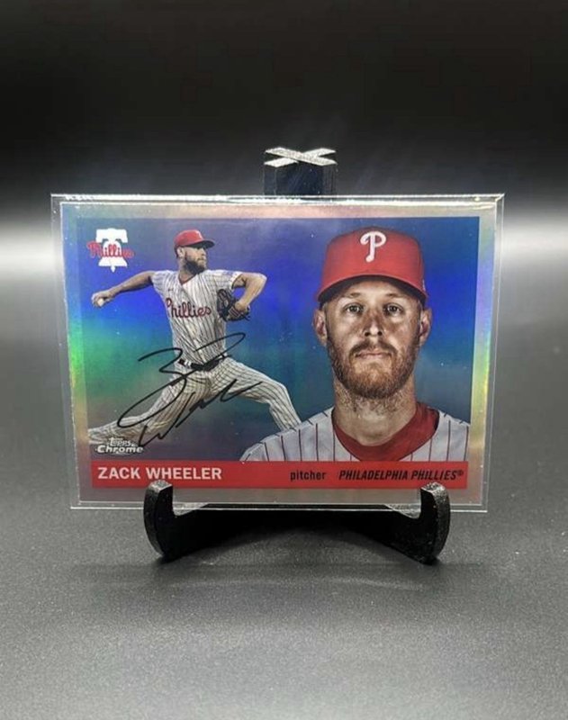 Zack Wheeler 2025 Topps Chrome Platinum Anniversary Refractor Phillies
