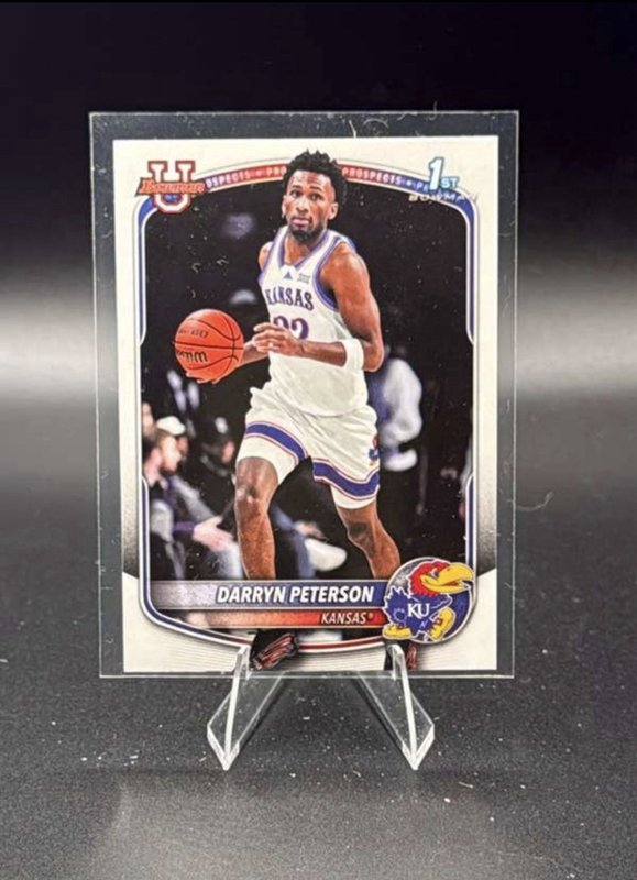 DARRYN PETERSON  KANSAS    1st card 2025-26 BOWMAN #BPP-2