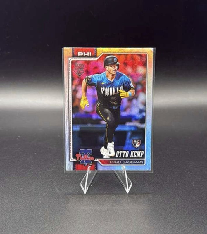 2026 Topps Series 1 #187 Otto Kemp - Philadelphia Phillies RC Rainbow Foil