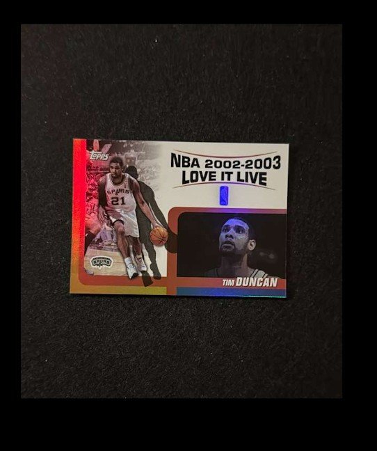 2002-03 Topps Ten Tim Duncan Love It Live #LL-19 San Antonio Spurs
