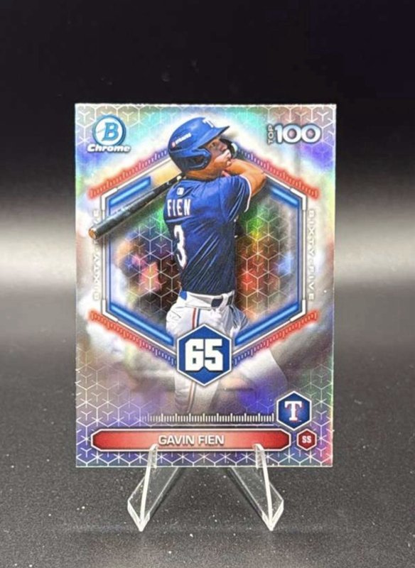 2026 Bowman Chrome #BTP-65 Top 100 - Gavin Fien Texas Rangers
