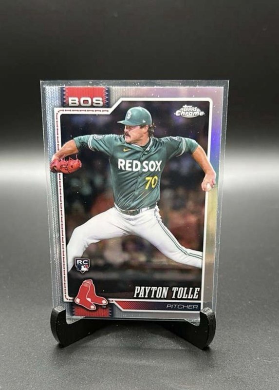 2026 Topps Chrome #177 Payton Tolle Refractor RC RED SOX Rookie