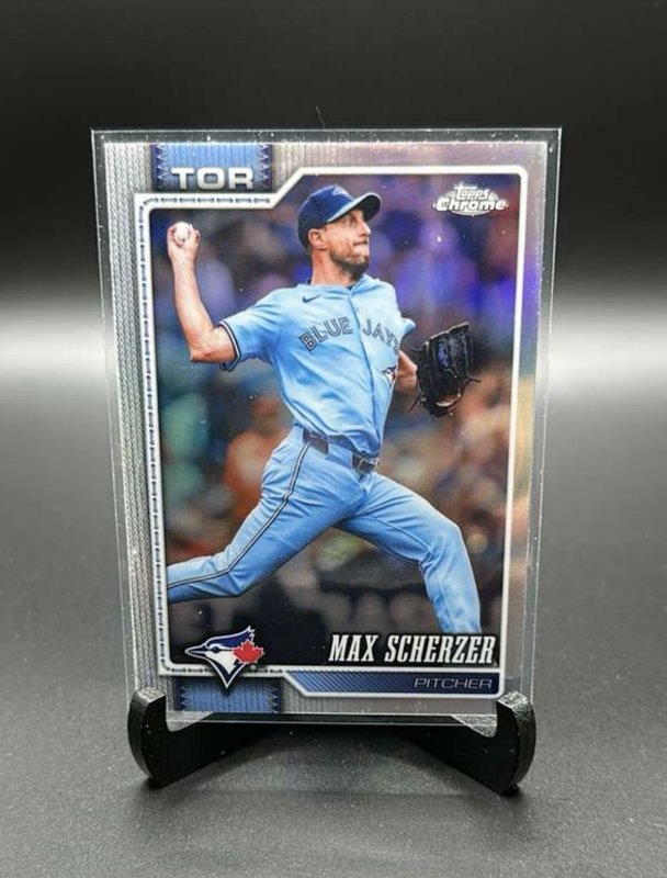 Max Scherzer 2026 Topps Chrome #148 Toronto Blue Jays Refractors