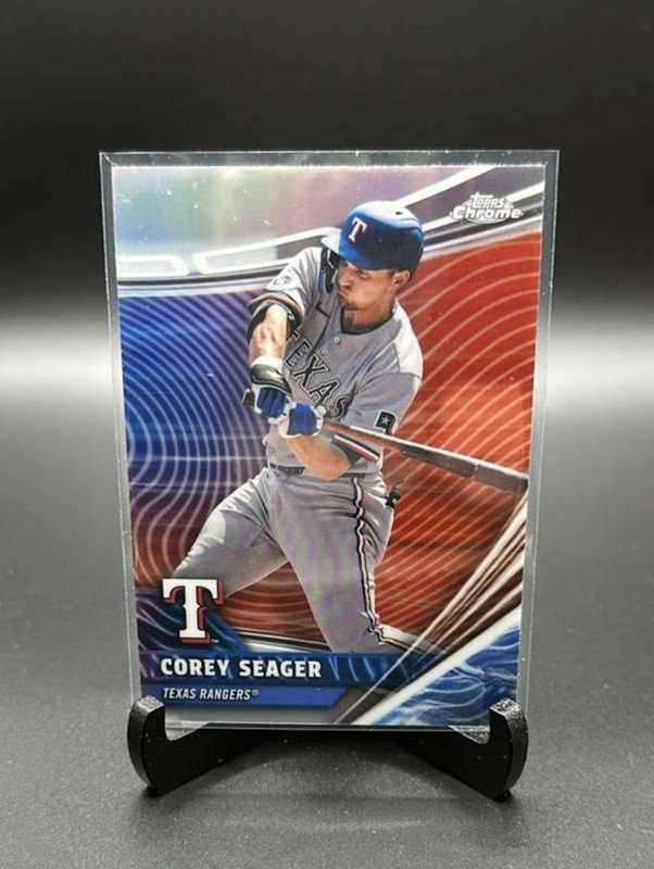 Topps Chrome 2026 Corey Seager Texas Rangers Chrome Rivals Insert RVA-22