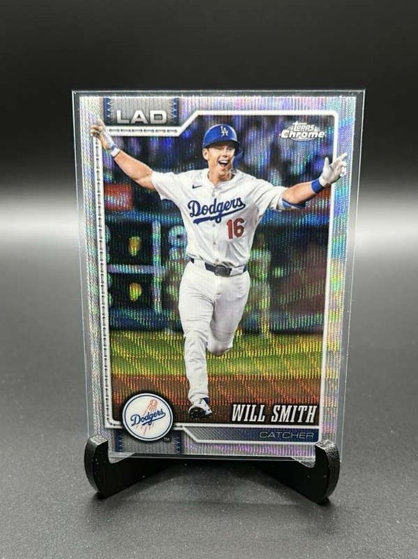 2026 Topps Chrome Will Smith #240 Wave Refractor Dodgers Jumbo Box Exclusive